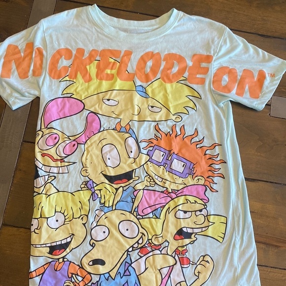Nickelodeon classic graphic tee size XS Hey Arnold Rugrats Ren & Stimpy - Picture 1 of 3